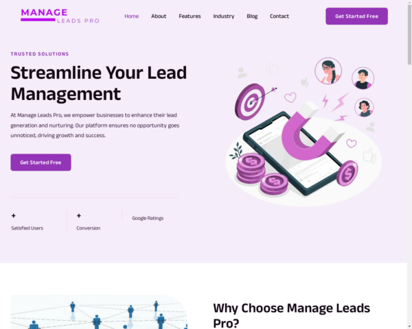 Lead Management SaaS Business For Sale